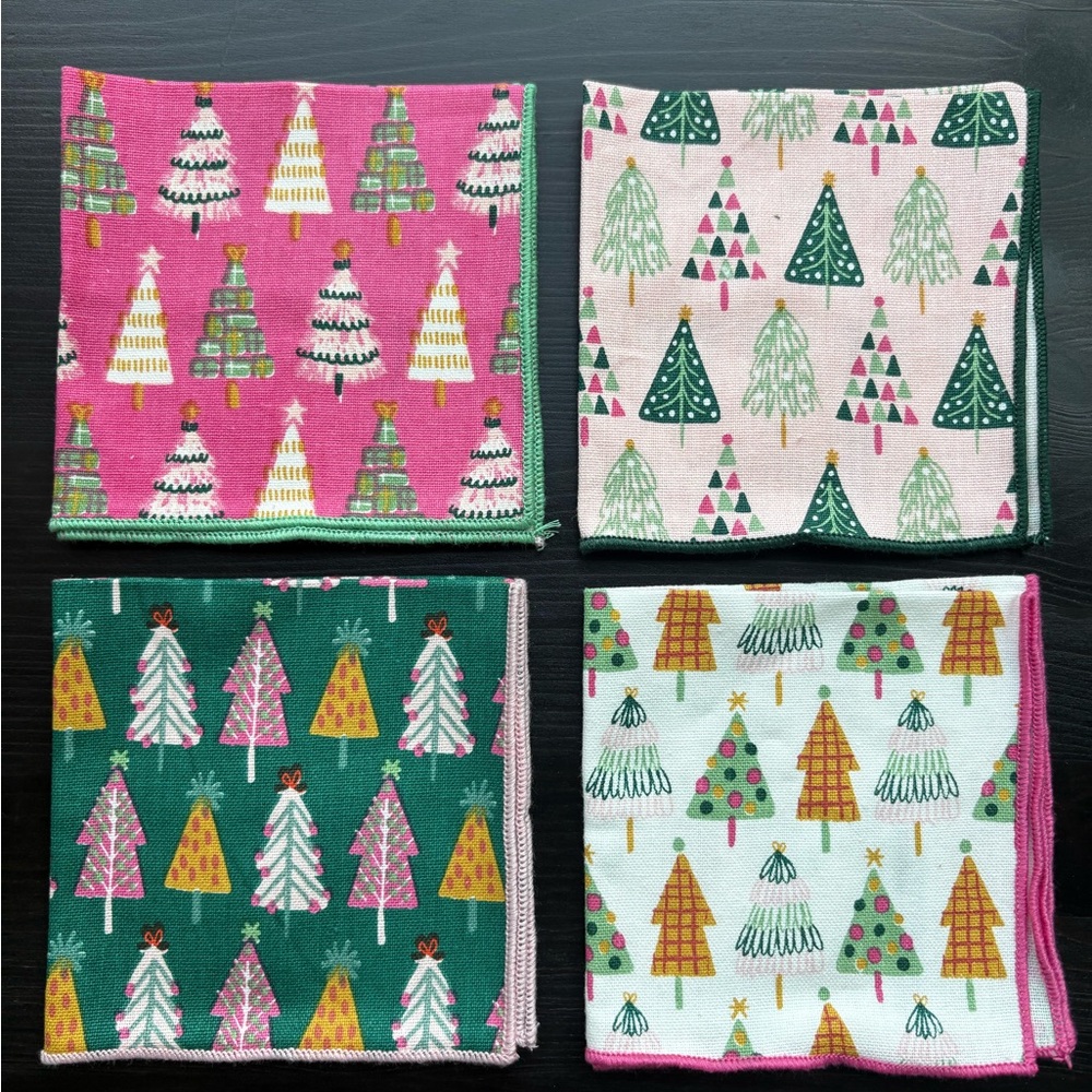 Christmas Tree Cloth Napkins Set